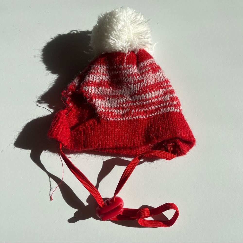 Cat Wool Hat with Pom Pom